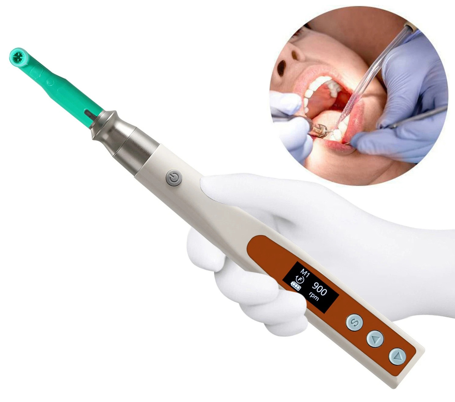 PULIHUA PLH-230 Dental Cordless Hygiene Prophy polishing Handpiece + 2 Prophy Angles